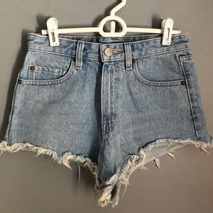 BDG high rise jean shorts